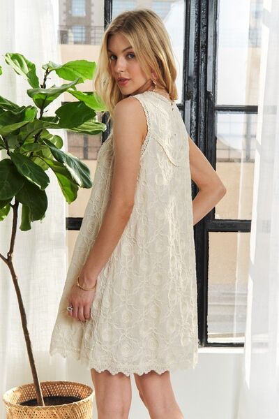 Robe droite sans manches à encolure ronde ADORA