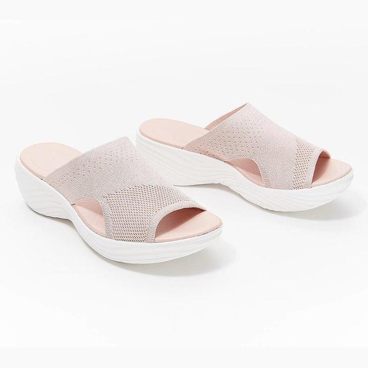 Sandales orthopédiques à enfiler améliorées, Sandales correctives de sport tricotées