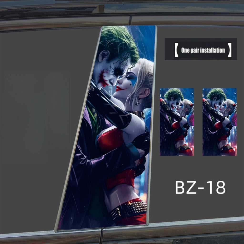 Autocollants de porte de voiture série Joker I