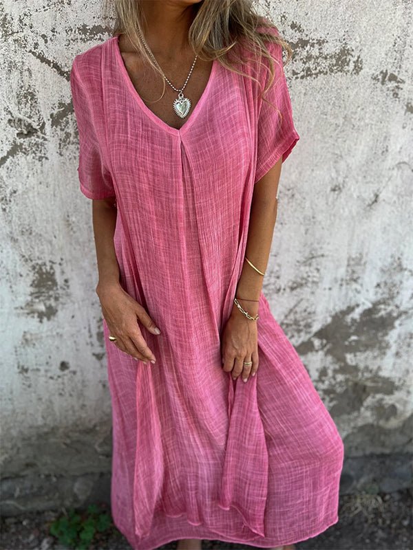Le Coup de Cœur de Kathy - Robe Midi Col V